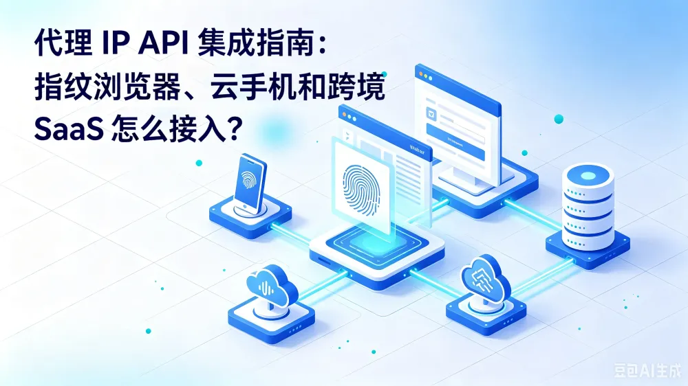 代理 IP API 集成指南:指纹浏览器、云手机和跨境 SaaS 怎么接入?