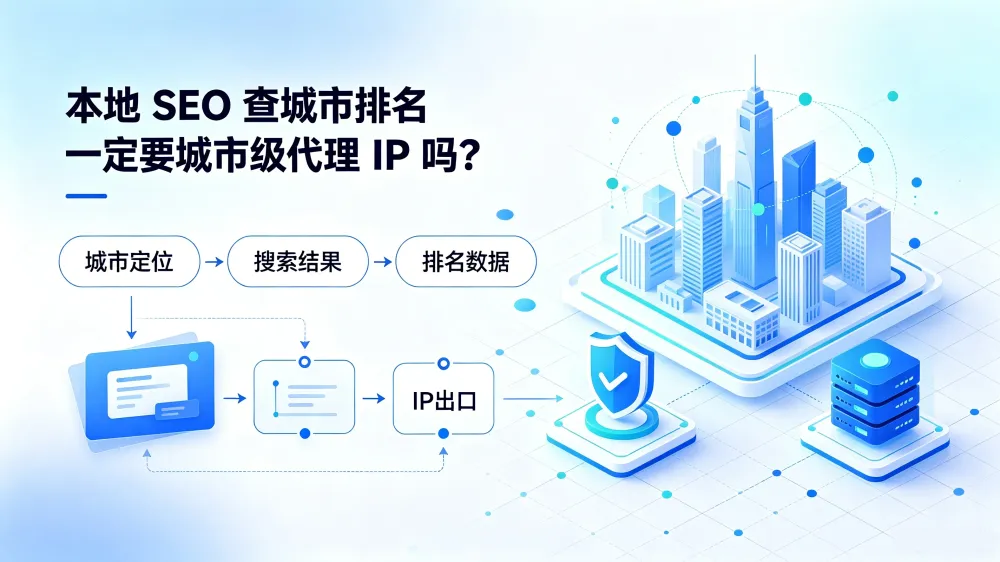 本地 SEO 查城市排名一定要城市级代理IP吗?