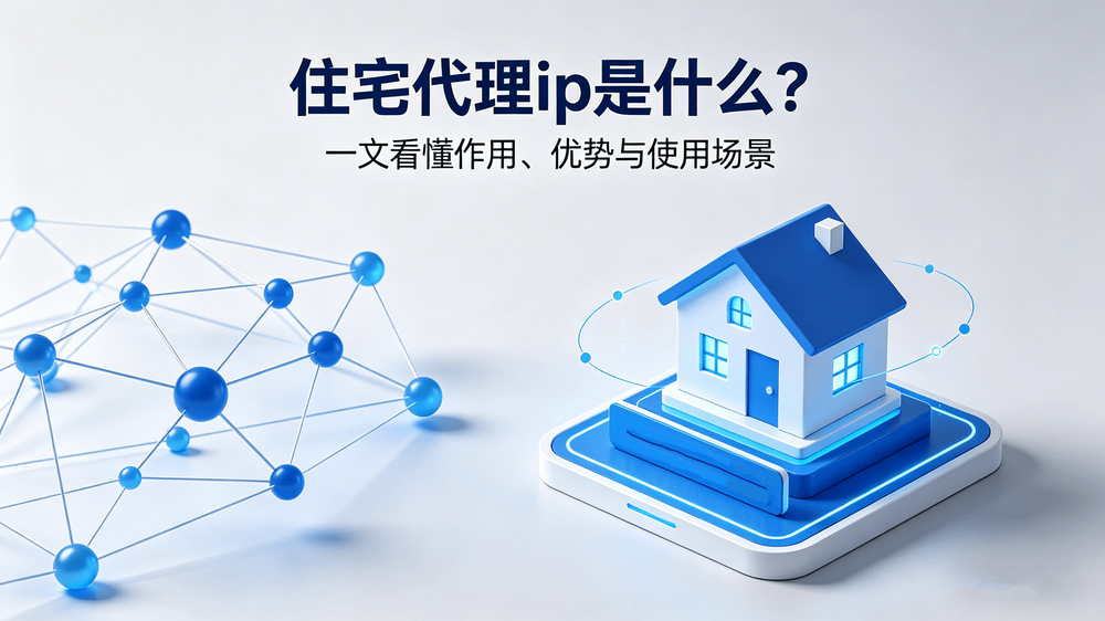 住宅代理ip是什么?一文看懂作用、优势与使用场景