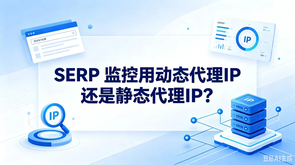 SERP 监控用动态代理IP 还是静态代理IP?