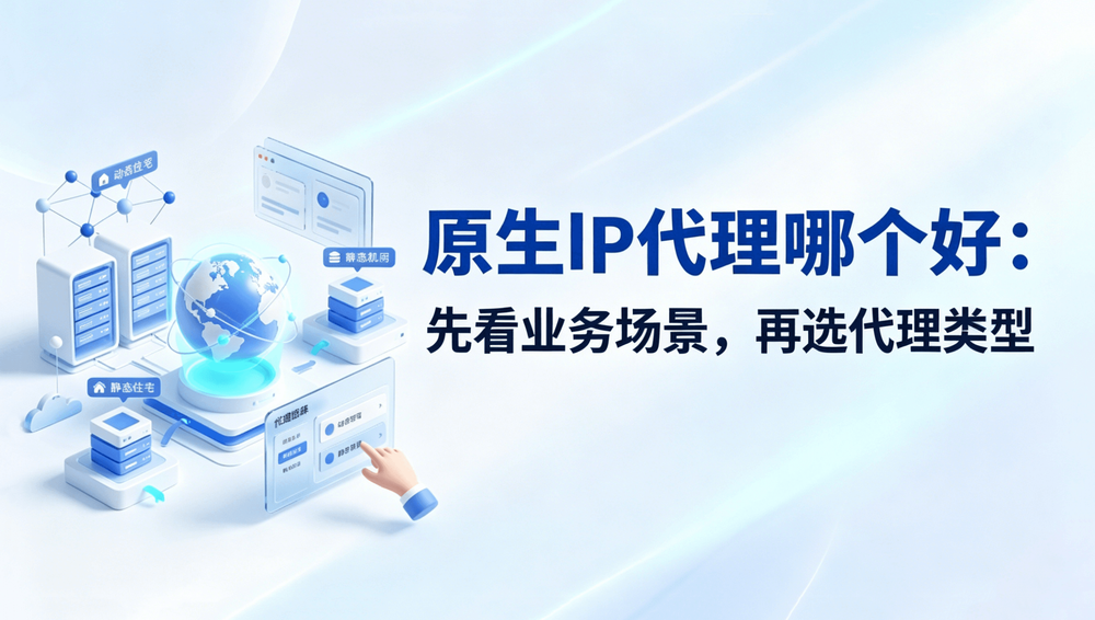 原生IP代理哪个好：先看业务场景，再选代理类型（记得更换封面图）