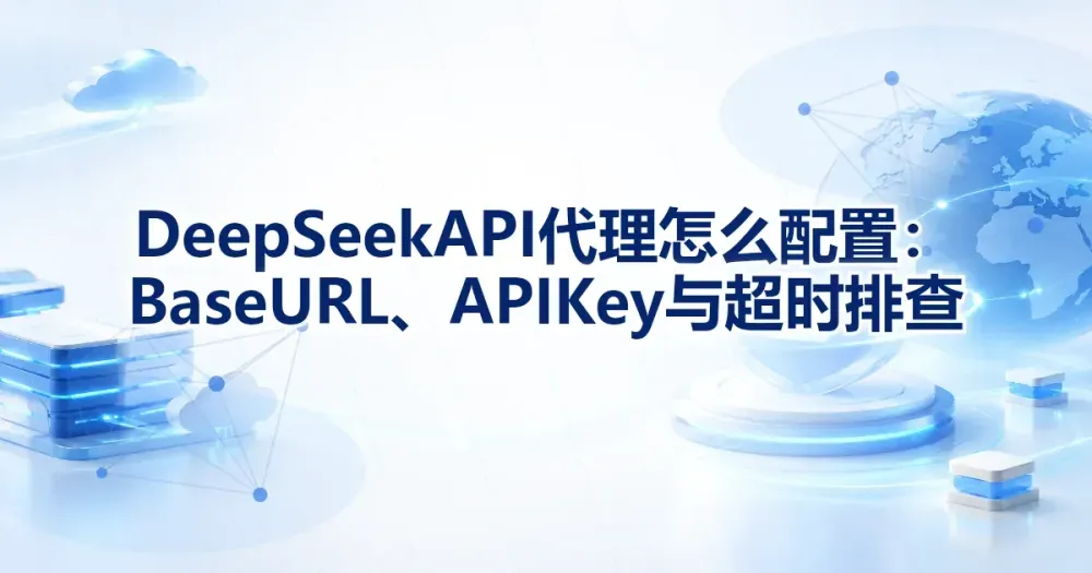 DeepSeek API 代理怎么配置:Base URL、API Key 与超时排查