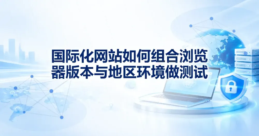 地区化浏览器测试矩阵：怎么选组合而不是全排列