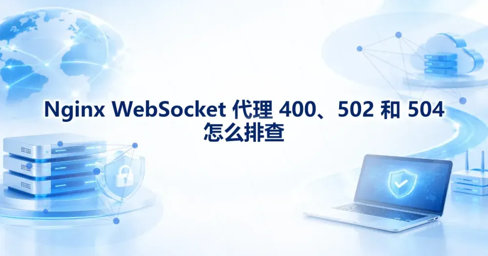 Nginx WebSocket 反向代理排查:400、502、504 与超时