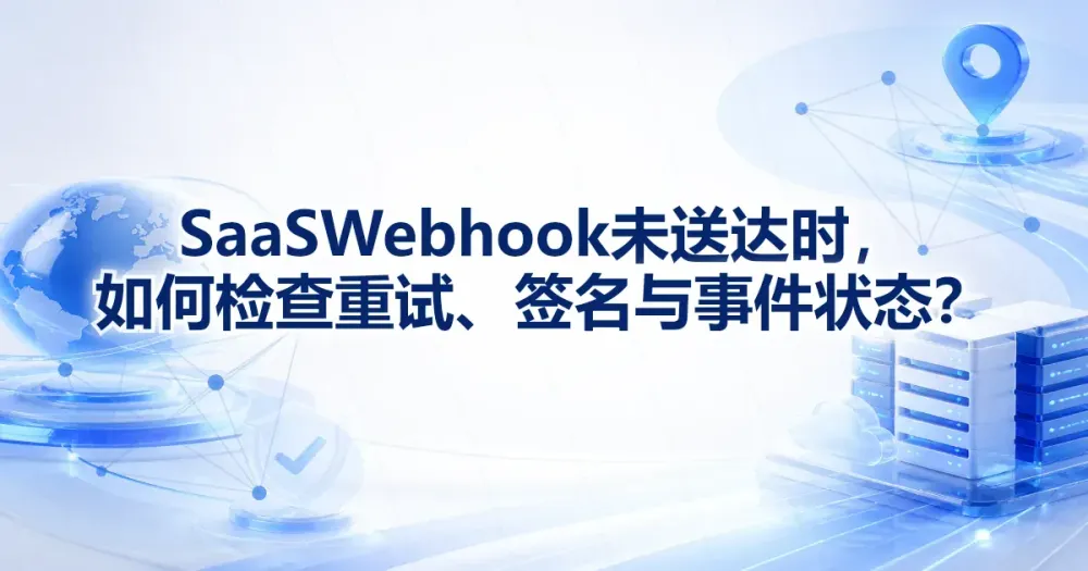 SaaS Webhook 地区测试怎么做？到达、签名与重试