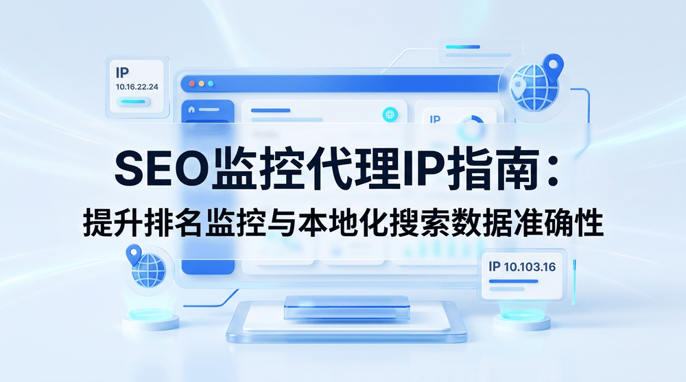 seo监控代理ip指南:提升排名监控与本地化搜索数据准确性