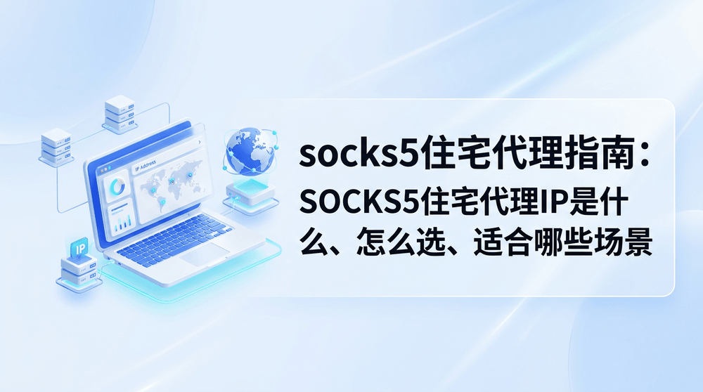 socks5住宅代理指南:SOCKS5住宅代理IP是什么、怎么选、适合哪些场景