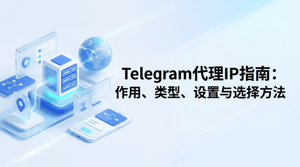 Telegram代理IP指南:作用、类型、设置与选择方法