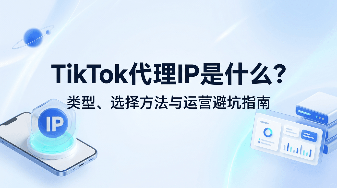 TikTok代理IP是什么？类型、选择方法与运营避坑指南